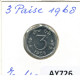 3 PAISE 1968 INDE INDIA Pièce #AY726.F.A - Indien