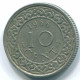 10 CENTS 1966 SURINAME Netherlands Nickel Colonial Coin #S13264.U.A - Surinam 1975 - ...