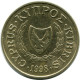 10 CENTS 1998 ZYPERN CYPRUS Münze #AP302.D.A - Chipre