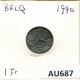 1 FRANC 1990 FRENCH Text BELGIQUE BELGIUM Pièce #AU687.F.A - 1 Franc