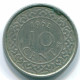 10 CENTS 1962 SURINAM NIEDERLANDE Nickel Koloniale Münze #S13214.D.A - Suriname 1975 - ...