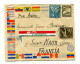 !!! LETTRE PAR AVION DE SANTIAGO POUR PARIS VIA PANAGRA DE 1947 - Chile