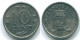 10 CENTS 1971 ANTILLES NÉERLANDAISES Nickel Colonial Pièce #S13398.F.A - Niederländische Antillen