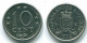 10 CENTS 1974 ANTILLES NÉERLANDAISES Nickel Colonial Pièce #S13500.F.A - Antilles Néerlandaises