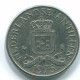 25 CENTS 1975 ANTILLES NÉERLANDAISES Nickel Colonial Pièce #S11620.F.A - Antilles Néerlandaises