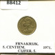 5 CENTIMES 1971 FRANKREICH FRANCE Französisch Münze #BB412.D.A - 5 Centimes