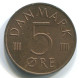 5 ORE 1977 DINAMARCA DENMARK Moneda #WW1031.E.A - Danemark