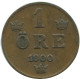 1 ORE 1900 SWEDEN Coin #AD270.2.U.A - Suède