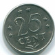 25 CENTS 1975 ANTILLES NÉERLANDAISES Nickel Colonial Pièce #S11629.F.A - Antillas Neerlandesas