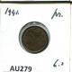 1 CENT 1941 NIEDERLANDE NETHERLANDS Münze #AU279.D.A - 1 Cent
