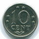 10 CENTS 1974 ANTILLES NÉERLANDAISES Nickel Colonial Pièce #S13523.F.A - Antillas Neerlandesas
