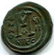 JUSTINII And SOPHIA AE Follis Thessalonica 527AD Large M NIKO #ANC12429.75.F.A - Byzantine