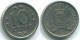 10 CENTS 1971 NETHERLANDS ANTILLES Nickel Colonial Coin #S13456.U.A - Niederländische Antillen