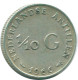 1/10 GULDEN 1966 ANTILLAS NEERLANDESAS PLATA Colonial Moneda #NL12862.3.E.A - Antillas Neerlandesas