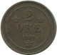 2 ORE 1902 SWEDEN Coin #AD013.2.U.A - Suède