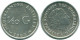 1/10 GULDEN 1966 ANTILLAS NEERLANDESAS PLATA Colonial Moneda #NL12824.3.E.A - Antilles Néerlandaises