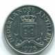 25 CENTS 1975 ANTILLES NÉERLANDAISES Nickel Colonial Pièce #S11637.F.A - Antilles Néerlandaises