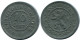 10 CENTIMES 1916 DUTCH Text BELGIUM Coin #BA411.U.A - 10 Cents