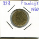 10 CENTIMES 1990 FRANCIA FRANCE Moneda #AN148.E.A - 10 Centimes