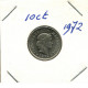 10 RAPPEN 1972 SUIZA SWITZERLAND Moneda #AX966.3.E.A - Sonstige & Ohne Zuordnung