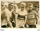 JACQUES ANQUETIL  ALTIG  ET VAN LOOY 1962 AVANT LE DEPART A SPA  PHOTO DE PRESSE ORIGINALE  18 X 13 CM - Sport