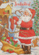 SANTA CLAUS Happy New Year Christmas Vintage Postcard CPSM #PBL468.A - Santa Claus