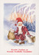 WEIHNACHTSMANN SANTA CLAUS Neujahr Weihnachten Vintage Ansichtskarte Postkarte CPSM #PBL477.A - Santa Claus