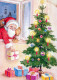 SANTA CLAUS Happy New Year Christmas Vintage Postcard CPSM #PBL488.A - Santa Claus
