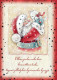 BABBO NATALE Buon Anno Natale Vintage Cartolina CPSM #PBL420.A - Santa Claus