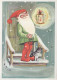 SANTA CLAUS Happy New Year Christmas Vintage Postcard CPSM #PBL448.A - Santa Claus
