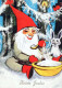 WEIHNACHTSMANN SANTA CLAUS Neujahr Weihnachten Vintage Ansichtskarte Postkarte CPSM #PBL172.A - Santa Claus