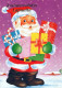 PÈRE NOËL Bonne Année Noël Vintage Carte Postale CPSM #PBL026.A - Santa Claus
