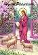 CRISTO SANTO Cristianesimo Religione Vintage Cartolina CPSM #PBP769.A - Jesus