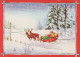PAPÁ NOEL Feliz Año Navidad Vintage Tarjeta Postal CPSM #PBL569.A - Santa Claus