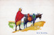 ÂNE Animaux Vintage Antique CPA Carte Postale #PAA110.A - Donkeys