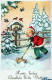 Feliz Año Navidad NIÑOS Vintage Tarjeta Postal CPSMPF #PKD601.A - Neujahr