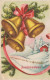 Feliz Año Navidad CAMPANA Vintage Tarjeta Postal CPSMPF #PKD501.A - Neujahr