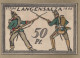 50 PFENNIG 1921 Stadt LANGENSALZA Saxony UNC DEUTSCHLAND Notgeld Banknote #PC013 - [11] Emissions Locales