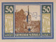 50 PFENNIG 1921 Stadt SCHAALA Thuringia DEUTSCHLAND Notgeld Banknote #PF599 - [11] Emissioni Locali