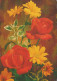 FLOWERS Vintage Postcard CPSM #PAS077.GB - Fleurs