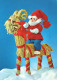 SANTA CLAUS CHRISTMAS Holidays Vintage Postcard CPSM #PAK057.GB - Santa Claus