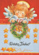 ANGEL CHRISTMAS Holidays Vintage Postcard CPSM #PAJ375.GB - Angeli