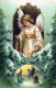 ANGEL CHRISTMAS Holidays Vintage Postcard CPSMPF #PAG735.GB - Engel