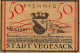 50 PFENNIG 1921 Stadt VEGESACK Bremen UNC DEUTSCHLAND Notgeld Banknote #PJ029 - [11] Local Banknote Issues