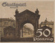 50 PFENNIG 1921 Stadt STUTTGART Württemberg UNC DEUTSCHLAND Notgeld #PC430 - [11] Emisiones Locales