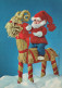 PAPÁ NOEL NAVIDAD Fiesta Vintage Tarjeta Postal CPSM #PAK058.ES - Santa Claus