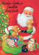 PAPÁ NOEL NAVIDAD Fiesta Vintage Tarjeta Postal CPSM #PAK204.ES - Santa Claus