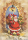 PAPÁ NOEL NAVIDAD Fiesta Vintage Tarjeta Postal CPSM #PAK821.ES - Santa Claus