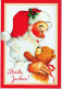 PAPÁ NOEL NAVIDAD Fiesta Vintage Tarjeta Postal CPSM #PAJ850.ES - Santa Claus