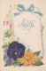 FLOWERS Vintage Postcard CPA #PKE599.GB - Flowers